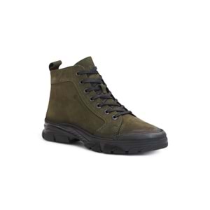 Hammer Jack 2105 Anatomik Tabanlı Hakiki Deri Fermuarlı Erkek Spor Bot - NKT02105-haki-45