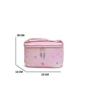 Relaxion 2139-1390 Anatomik Sırt Yapılı Kız Çocuk Üçlü Set İlkokul Sırt Çantası - NKT02139-PEMBE-TEKEBAT