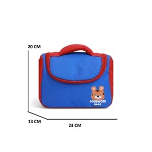 2205-Goodwork Erkek Çocuk Üçlü Set Figürlü İlkokul Sırt Çantası - NKT02205-Saks-TEKEBAT