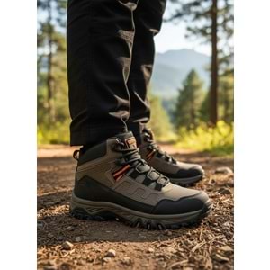 2281-Magg Point Anatomik Kaydırmaz Tabanlı Unisex Fermuarlı Spor Bot - NKT02281-Kum-37