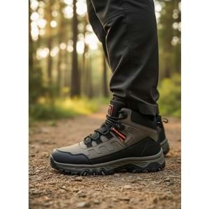 2281-Magg Point Anatomik Kaydırmaz Tabanlı Unisex Fermuarlı Spor Bot - NKT02281-Kum-37