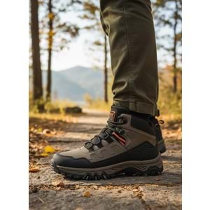 2281-Magg Point Anatomik Kaydırmaz Tabanlı Unisex Fermuarlı Spor Bot - NKT02281-Kum-37