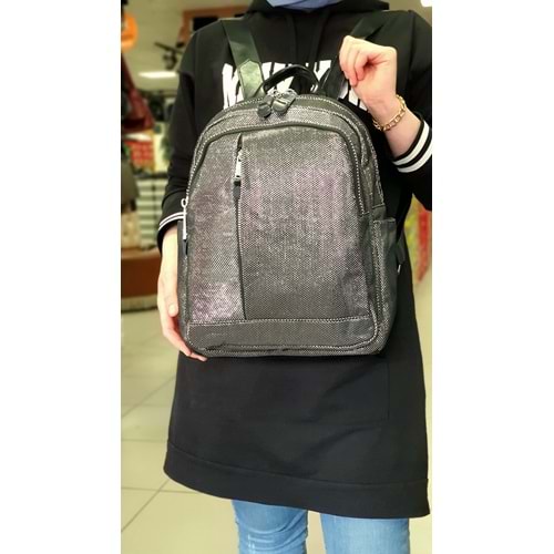 Konfores 1240 İthal Lüks Örgü Bayan Günlük Sırt Çantası
