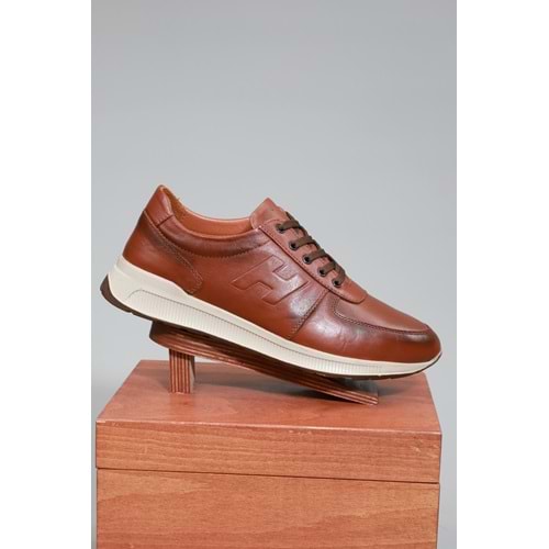Konfores 1526 Hakiki Deri Anatomik Tabanlı Erkek Sneakers Ayakkabı