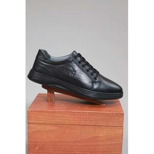 Konfores 1527 Hakiki Deri Anatomik Tabanlı Erkek Sneakers Ayakkabı