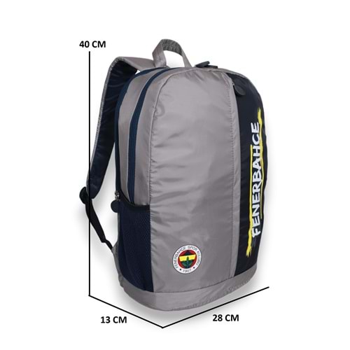 1649-Kaligrafik Baskılı Taraftar Unisex Anatomik Sırt Seyehat Spor ve Okul Çantası