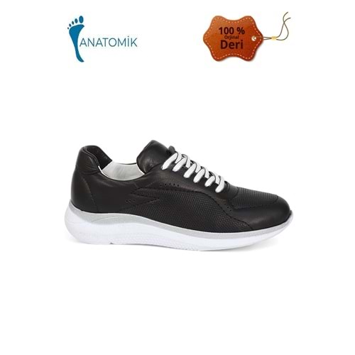 Konfores 2005-273075 Hakiki Deri Anatomik Tabanlı Kadın Sneakers Ayakkabı