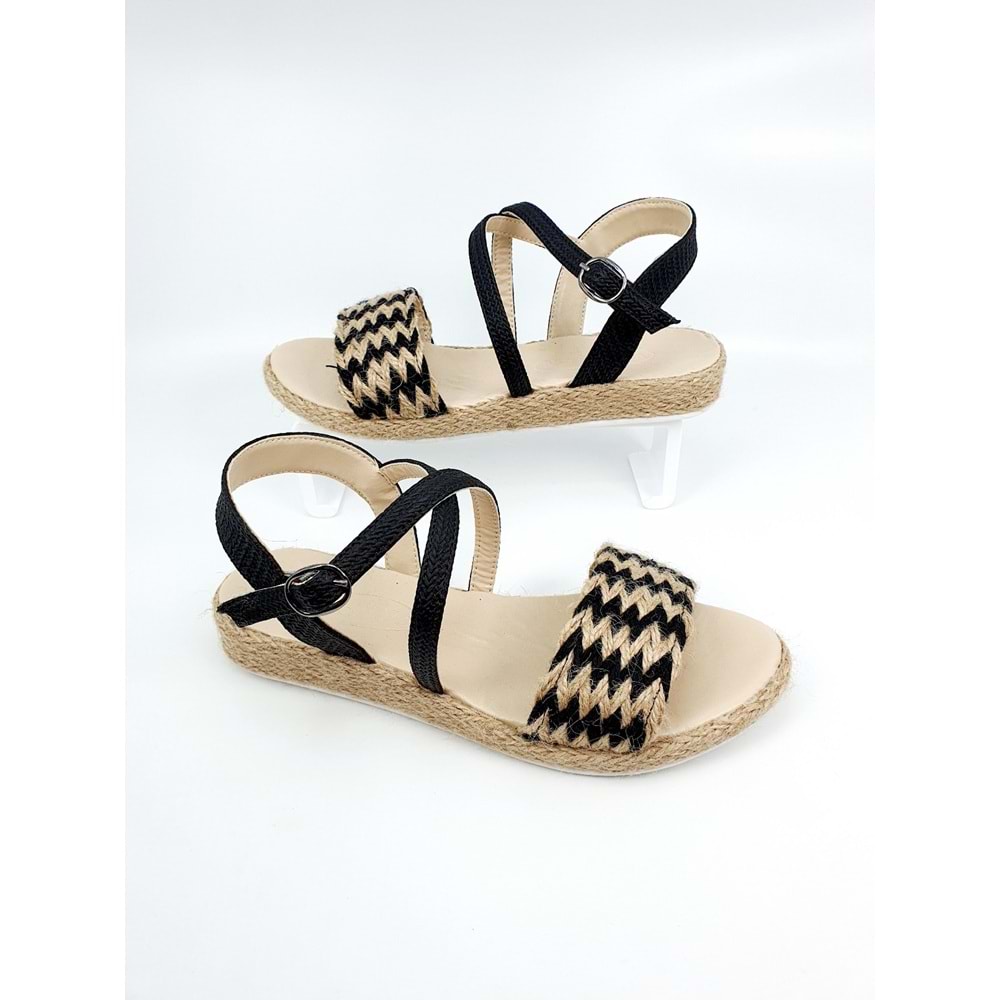 FHM DÜZ TABAN BAYAN SANDALET - FHM - SİYAH - 40 - NKT00064-779