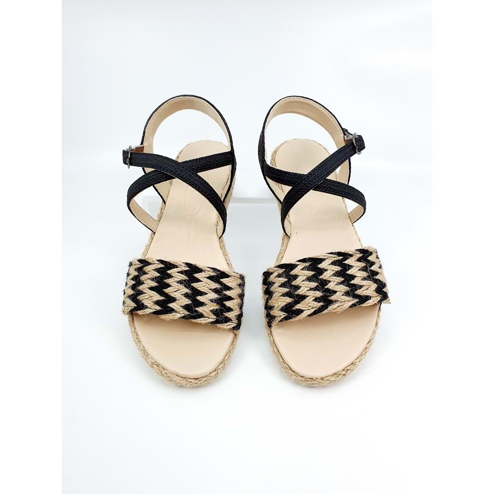 FHM DÜZ TABAN BAYAN SANDALET - FHM - SİYAH - 40 - NKT00064-779