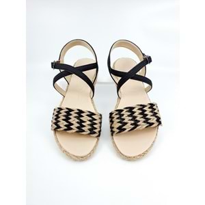 FHM DÜZ TABAN BAYAN SANDALET - FHM - SİYAH - 40 - NKT00064-779