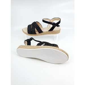 FHM BAYAN DÜZ TABAN SANDALET - FHM - SİYAH - 40 - NKT00065-786