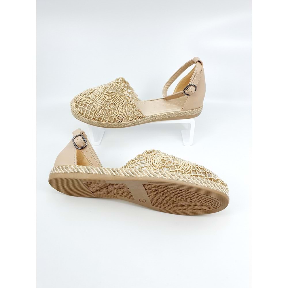 FHM BAYAN DÜZ TABAN SANDALET - FHM - BEJ - 38 - NKT00067-800