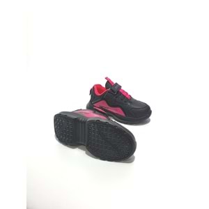 jump 25780 çocuk sneakers ayakkabı - siyah pembe - 26
