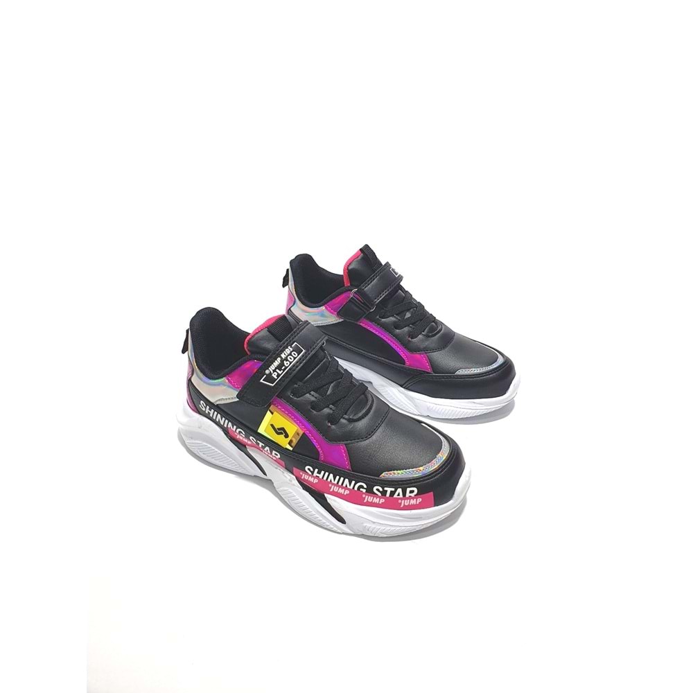 jump 25791 çocuk sneakers ayakkabı - siyah pembe - 31