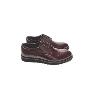 smart erkek deri rugan günlük ayakkabı - BORDO - 43