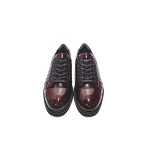 smart erkek deri günlük ayakkabı - BORDO - 42