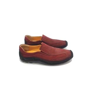 çetintaş deri erkek günlük ayakkabı - BORDO - 44