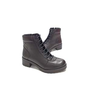 castle black 2682-1 hakiki deri bayan bot - siyah - 37