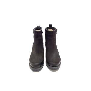 castle black 4663 hakiki deri bayan bot - siyah nubuk - 39
