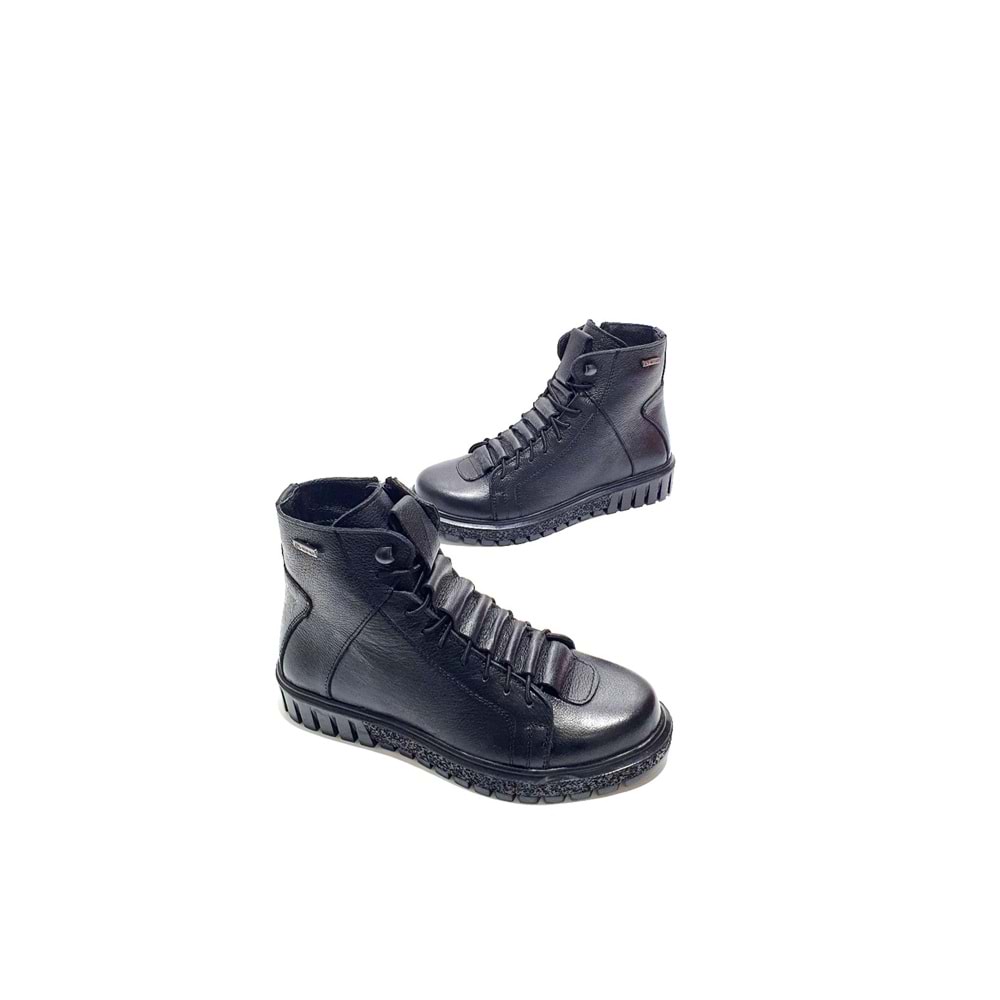 mp 4110 hakiki deri bayan bot - siyah - 37