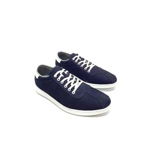 Lıon Hakiki Deri Erkek Sneakers Ayakkabı - lacivert - 40