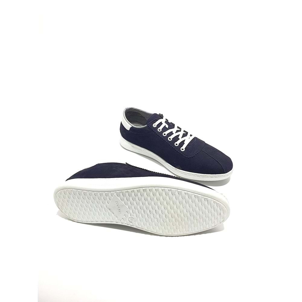 Lıon Hakiki Deri Erkek Sneakers Ayakkabı - lacivert - 40