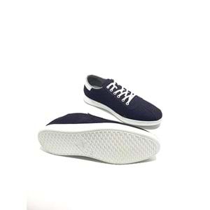 Lıon Hakiki Deri Erkek Sneakers Ayakkabı - lacivert - 40