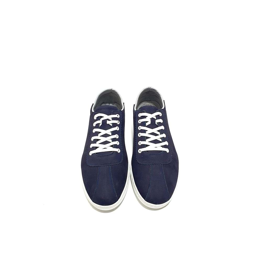 Lıon Hakiki Deri Erkek Sneakers Ayakkabı - lacivert - 40
