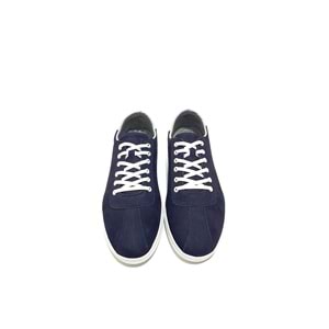 Lıon Hakiki Deri Erkek Sneakers Ayakkabı - lacivert - 40