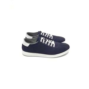 Lıon Hakiki Deri Erkek Sneakers Ayakkabı - lacivert - 40