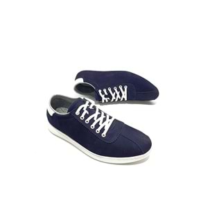 Lıon Hakiki Deri Erkek Sneakers Ayakkabı - lacivert - 40