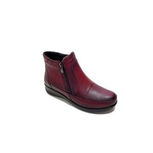 Divadonna 1704 Hakiki Deri Ortopedic Bot - BORDO - 37
