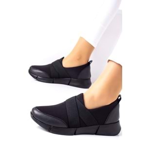 Konfores 888 Bayan Anatomik Sneakers Ayakkabı - siyah - 38