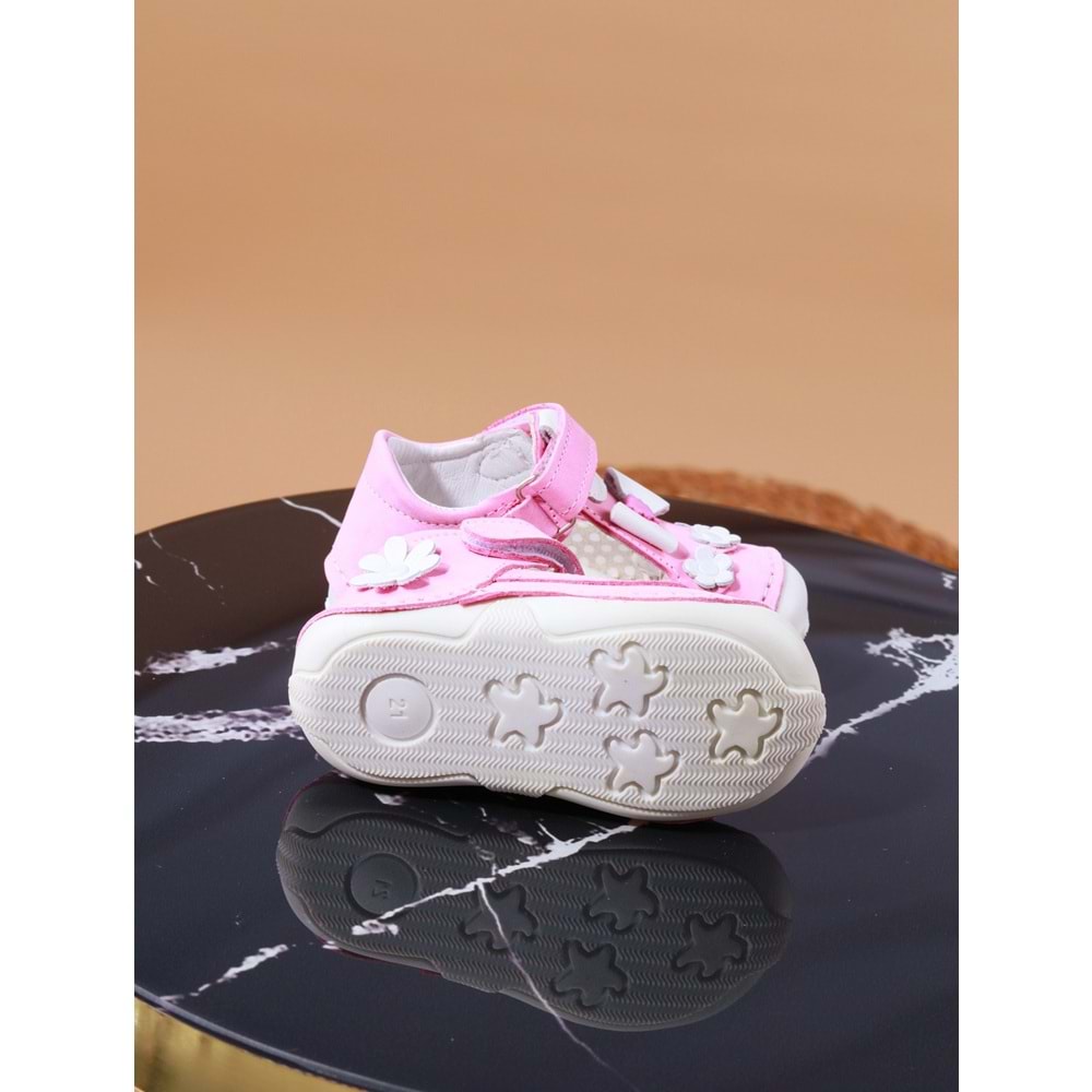 Kidessa 1002 Anatomik Hakiki Deri Çocuk Ayakkabısı - NKT01002-PEMBE-24