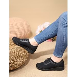 Konfores 1081 Anatomik Bayan Mevsimlik Ayakkabı - NKT01081-siyah-39