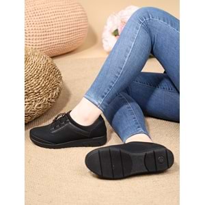 Konfores 1081 Anatomik Bayan Mevsimlik Ayakkabı - NKT01081-siyah-39