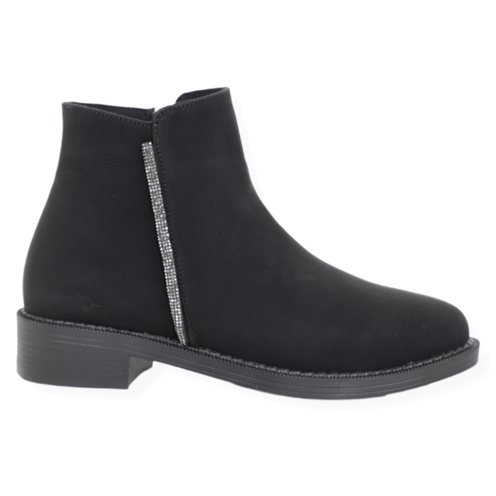 Konfores 1362 Düz Tabanlı Klasik Bayan Bot - NKT01362-siyah-40