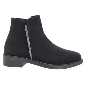 Konfores 1362 Düz Tabanlı Klasik Bayan Bot - NKT01362-siyah-40
