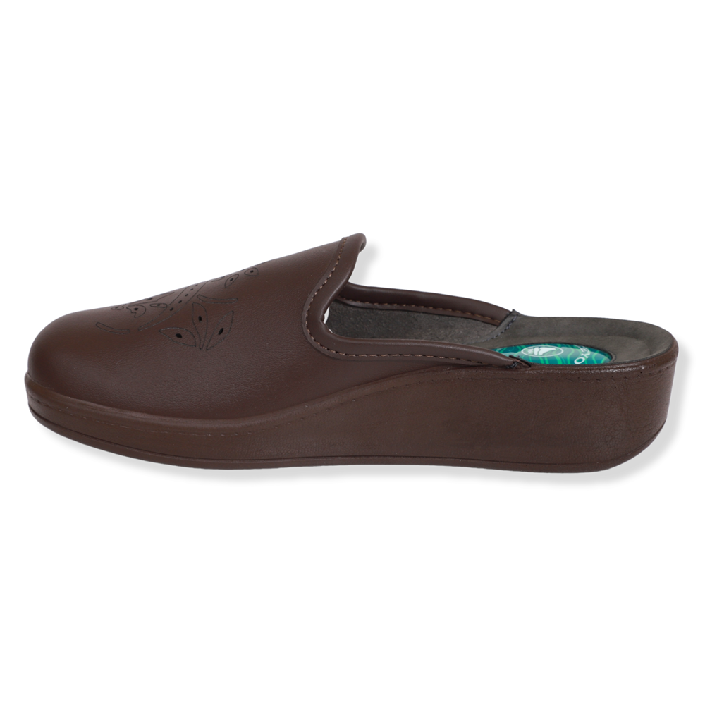 Konfores 1501-9932-8 Tam Anatomik Ev İçi Bayan Terlik - NKT01501-kahverengi-39