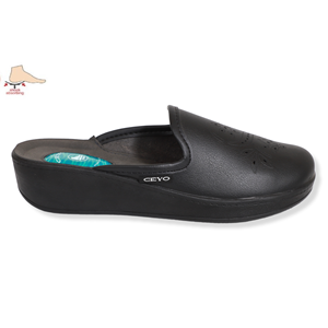 Konfores 1501-9932-8 Tam Anatomik Ev İçi Bayan Terlik - NKT01501-siyah-36