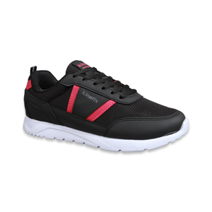 Konfores 1521-Largus Anatomik Taban Sneakers Ayakkabı - NKT01521-siyah beyaz-40
