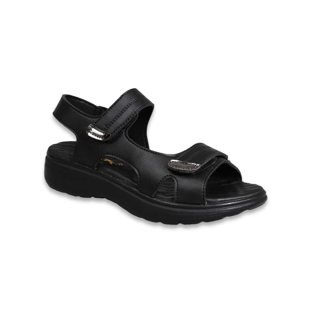 Konfores 1542-332079 Tam Anatomik Masajlı Bayan Sandalet - NKT01542-siyah-40