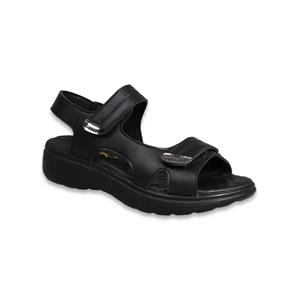 Konfores 1542-332079 Tam Anatomik Masajlı Bayan Sandalet - NKT01542-siyah-40