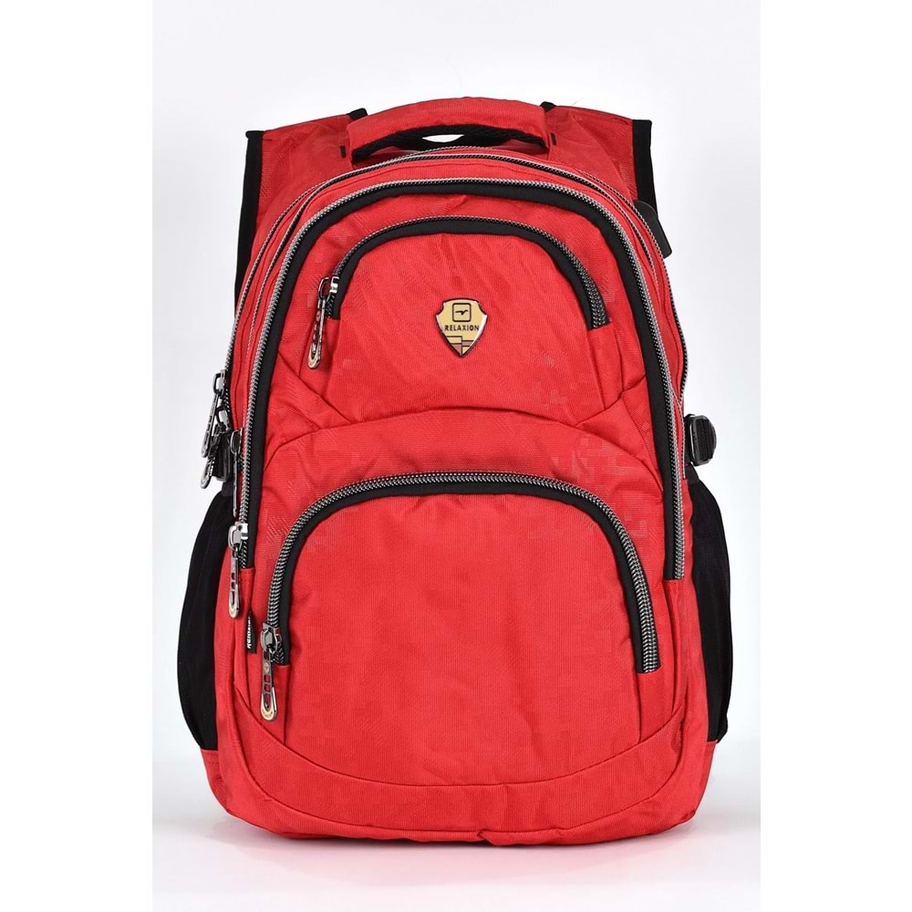 Konfores 1550-2226 Unisex Anatomik Yarasa Sırt Okul Çantası - NKT01550-KIRMIZI-TEKEBAT