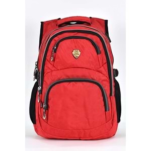 Konfores 1550-2226 Unisex Anatomik Yarasa Sırt Okul Çantası - NKT01550-KIRMIZI-TEKEBAT