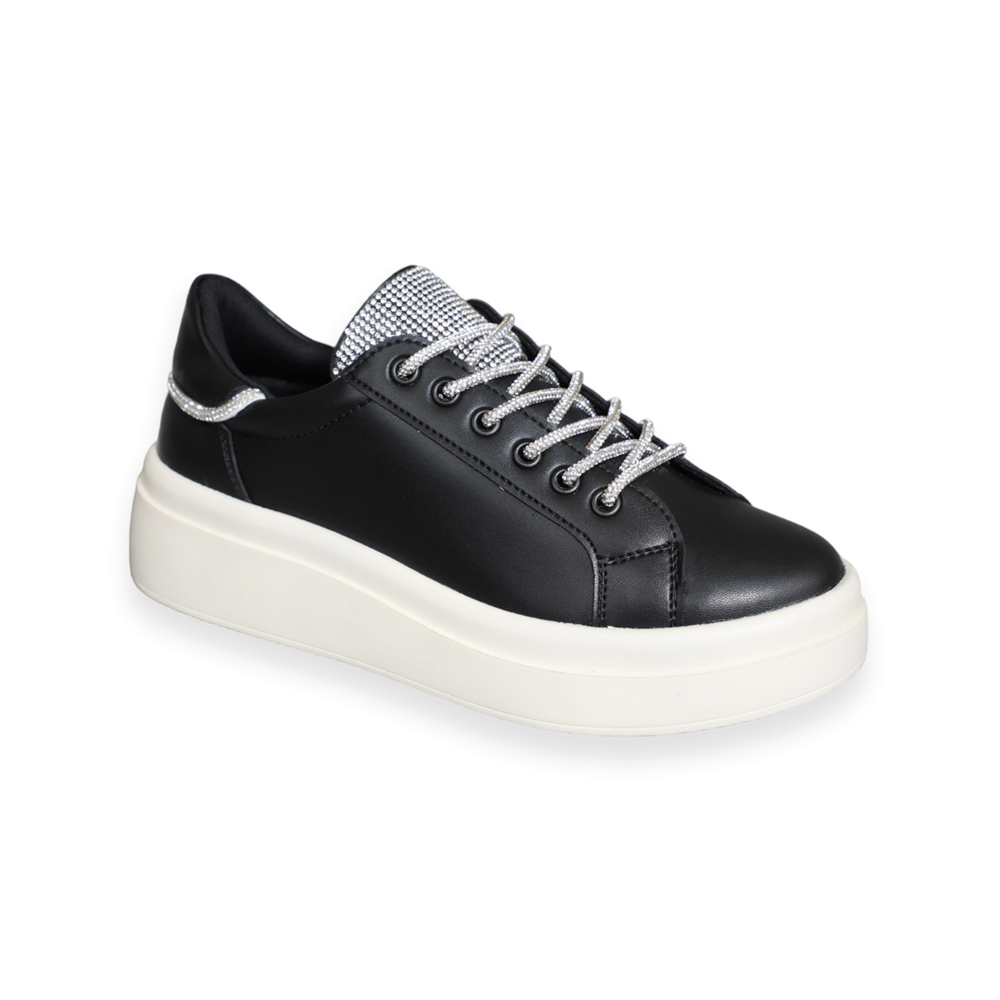Konfores 1566-561179 Anatomik Tabanlı Sneakers Ayakkabı - NKT01566-siyah-36