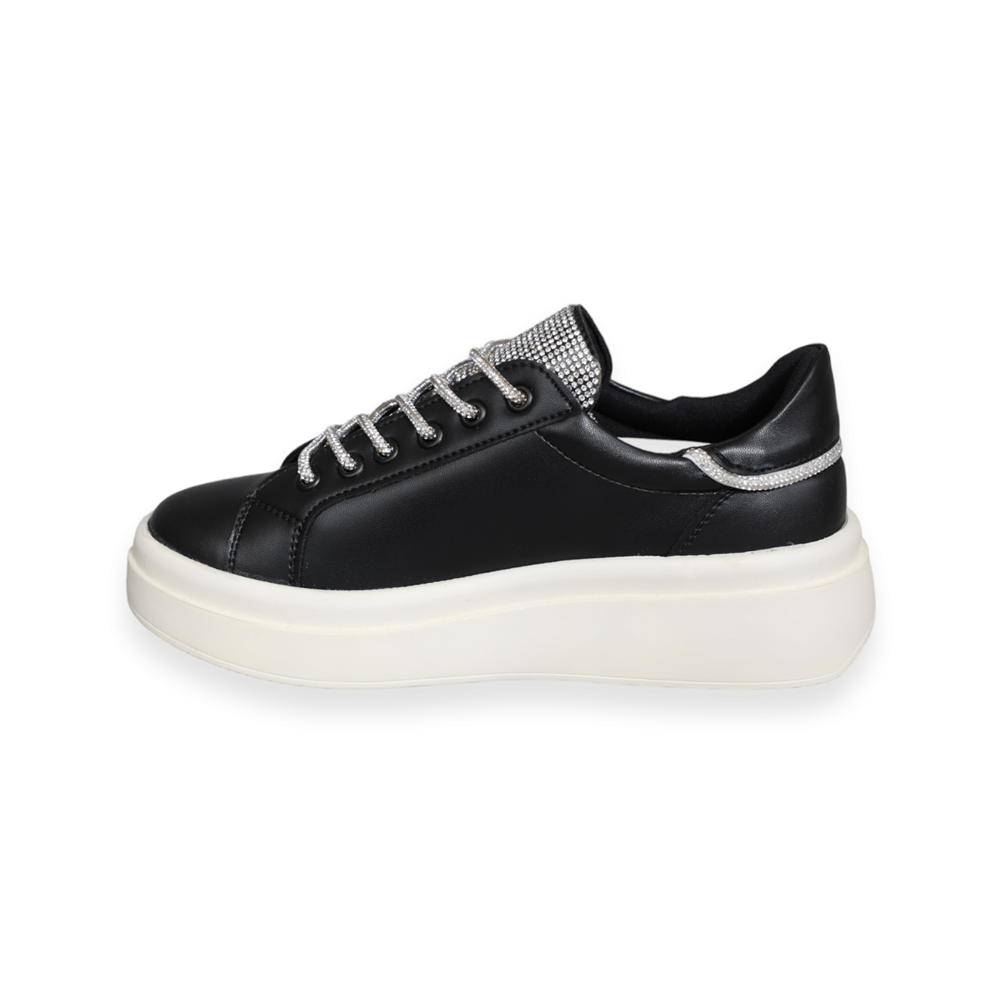 Konfores 1566-561179 Anatomik Tabanlı Sneakers Ayakkabı - NKT01566-siyah-36
