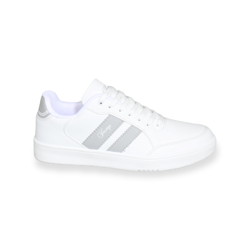 Konfores 1580-28147 Anatomik Tabanlı Unisex Sneakers Ayakkabı - NKT01580-Beyaz Gri-36