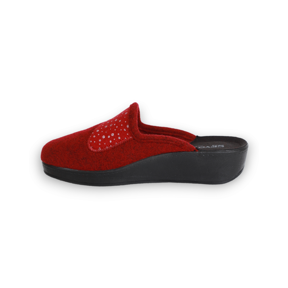 Konfores 1593-9932-26 Tam Anatomik Ev İçi Bayan Terlik - NKT01593-BORDO-37