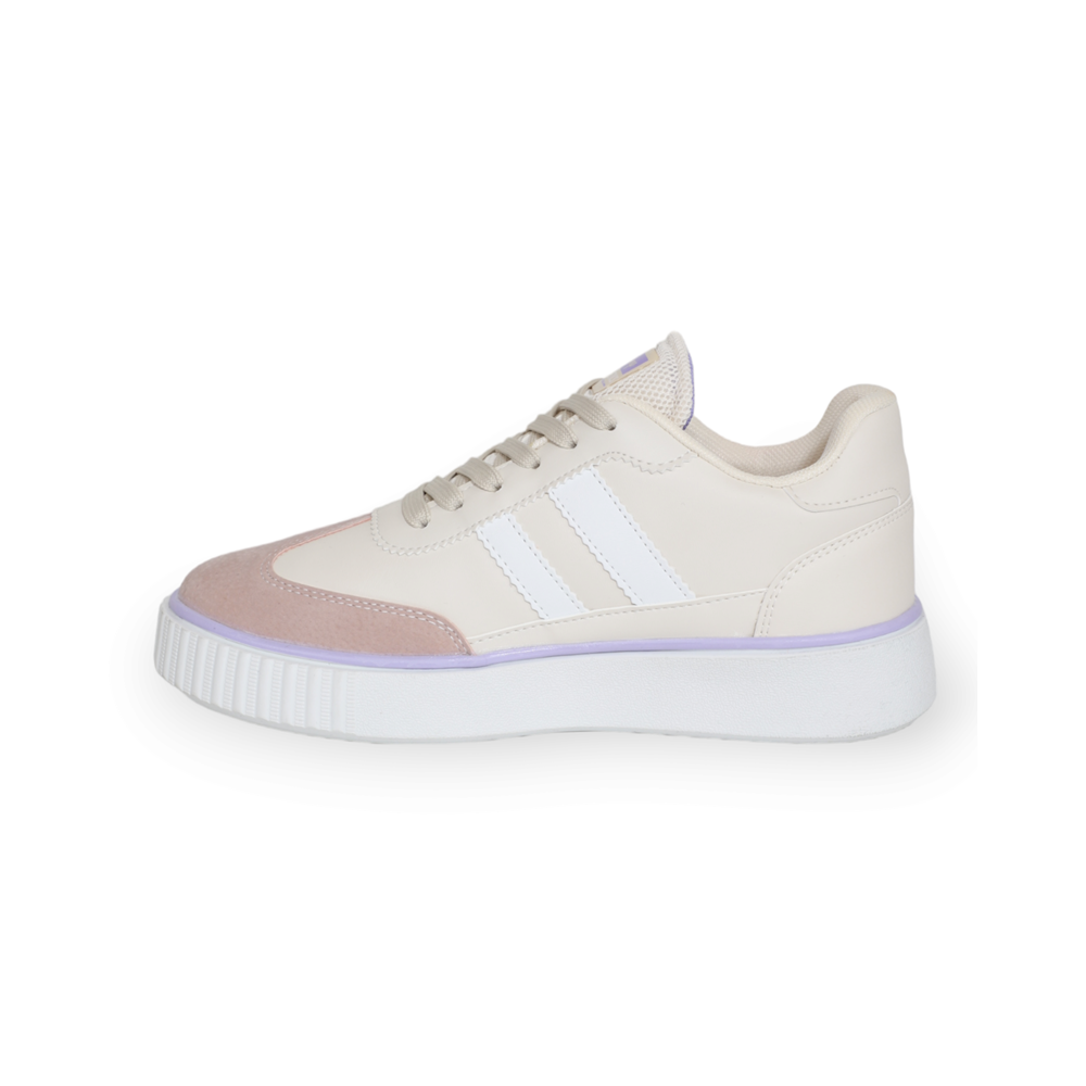 Konfores 1600-28146 Anatomik Tabanlı Kadın Sneakers Ayakkabı - NKT01600-BEJ-36